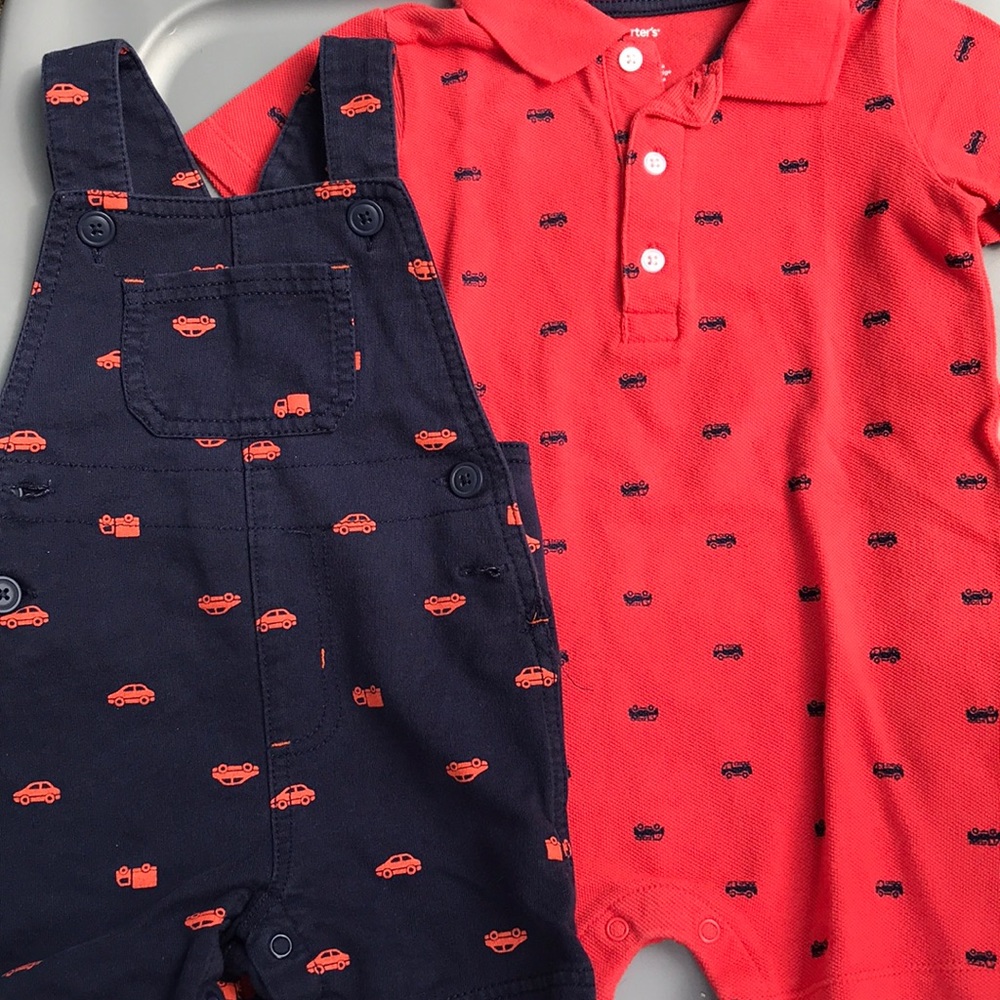 Overalls and onesies set: Toddler